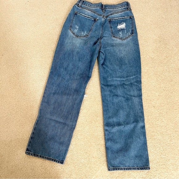 Windsor High Rise Ripped Straight-Leg Jeans - Picture 3 of 6